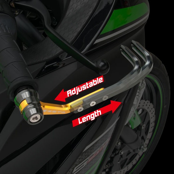 Zeta Racing Lever Guard - Black - ZS72-1000